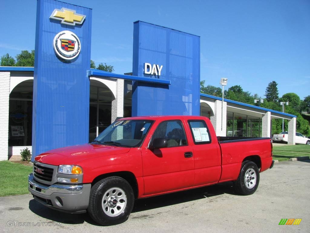 2006 Sierra 1500 Extended Cab - Fire Red / Pewter photo #1