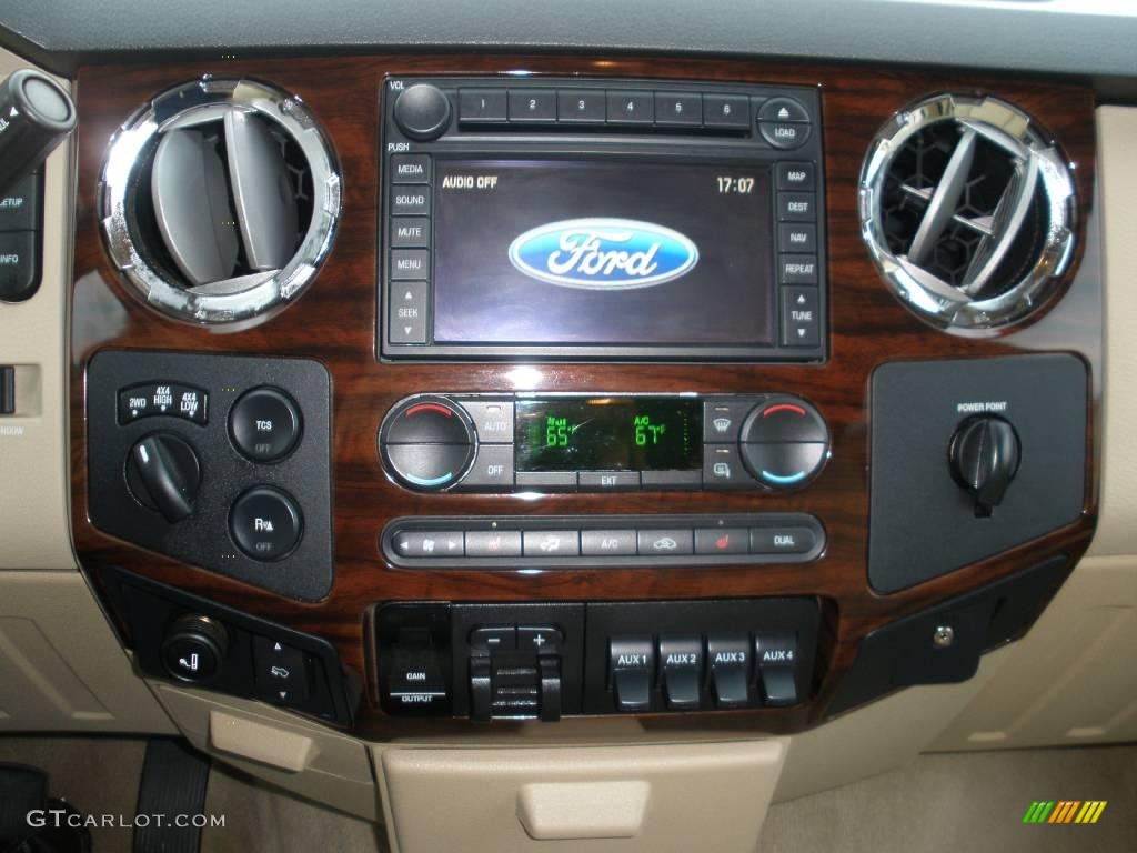 2008 F450 Super Duty Lariat Crew Cab 4x4 Dually - Black / Tan photo #22