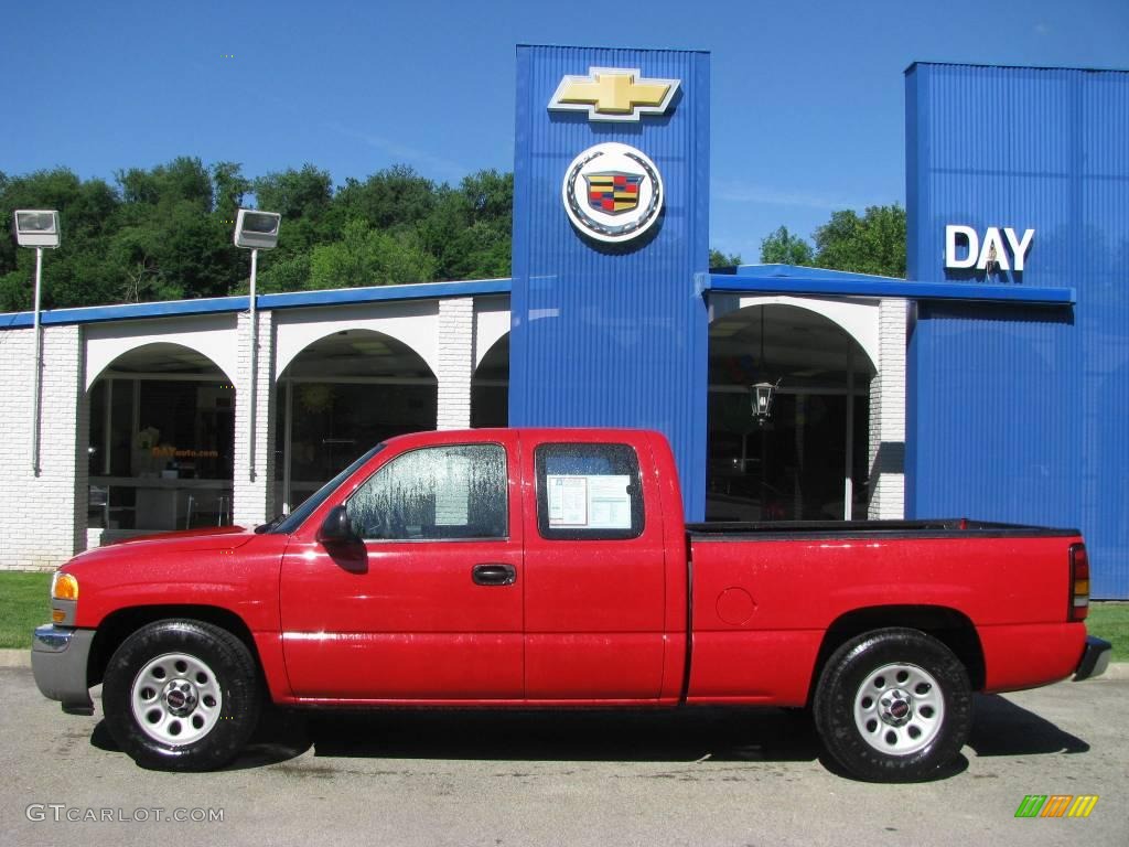 2006 Sierra 1500 Extended Cab - Fire Red / Pewter photo #2