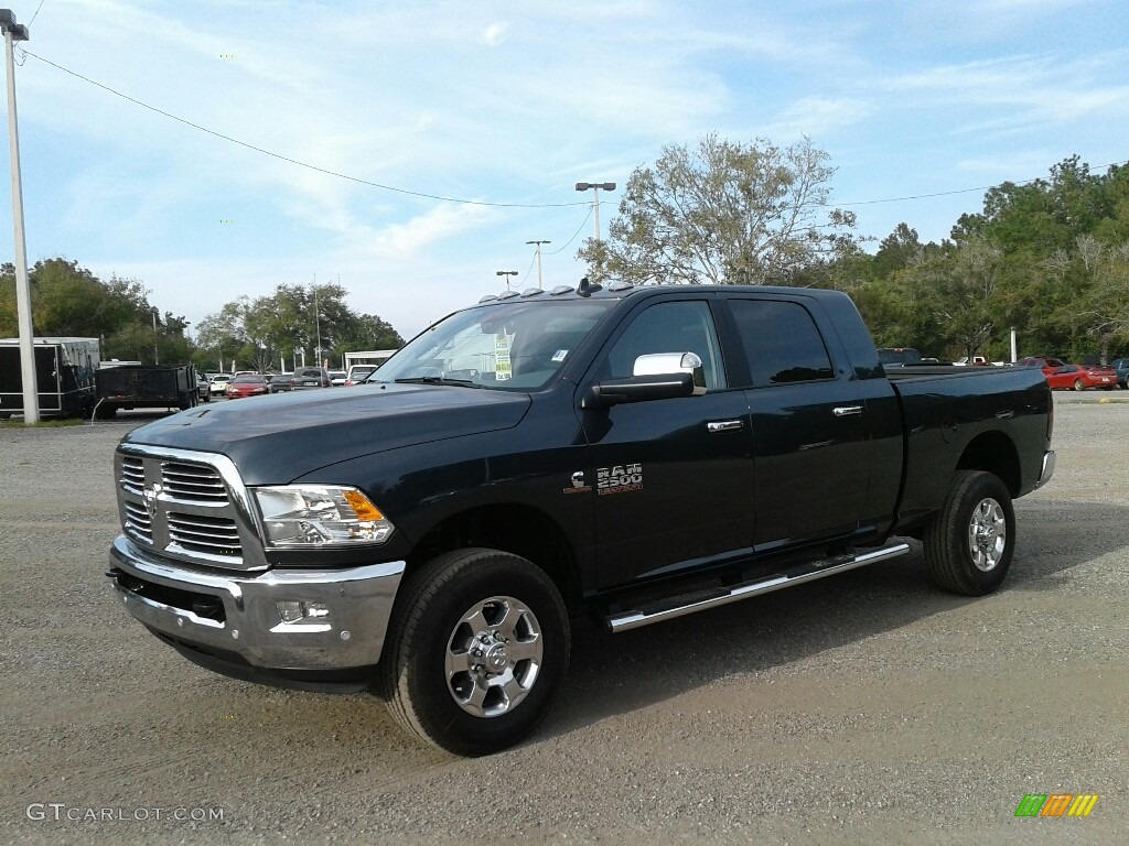 2018 2500 Big Horn Mega Cab 4x4 - Maximum Steel Metallic / Black/Diesel Gray photo #1