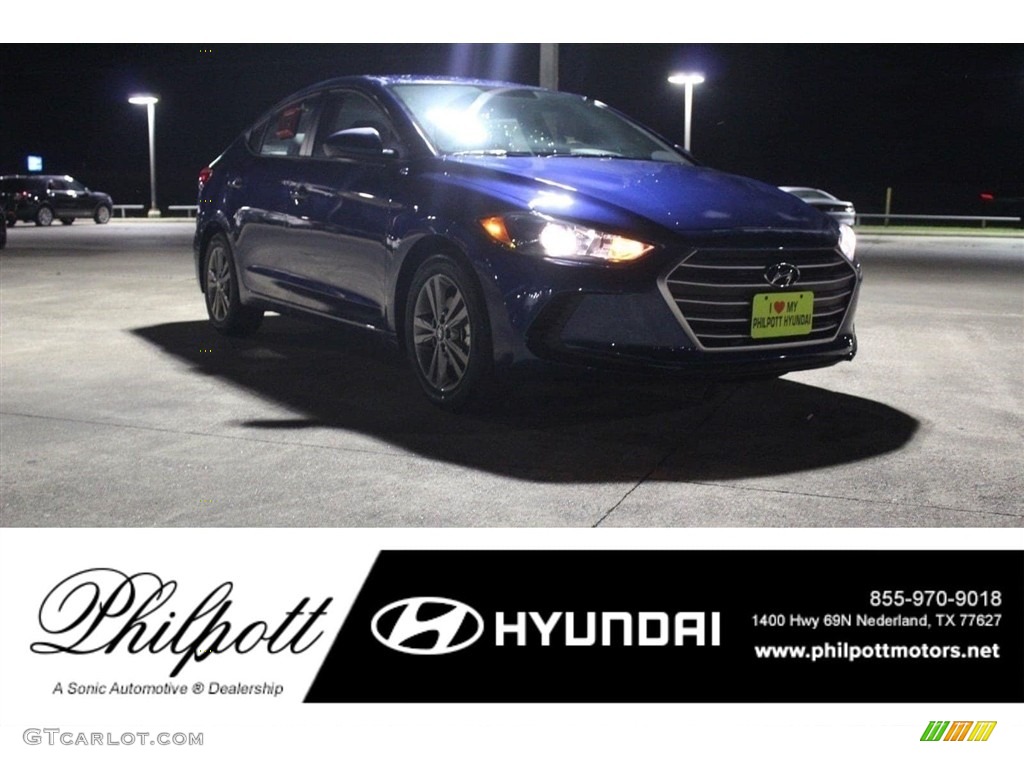 Lakeside Blue Hyundai Elantra