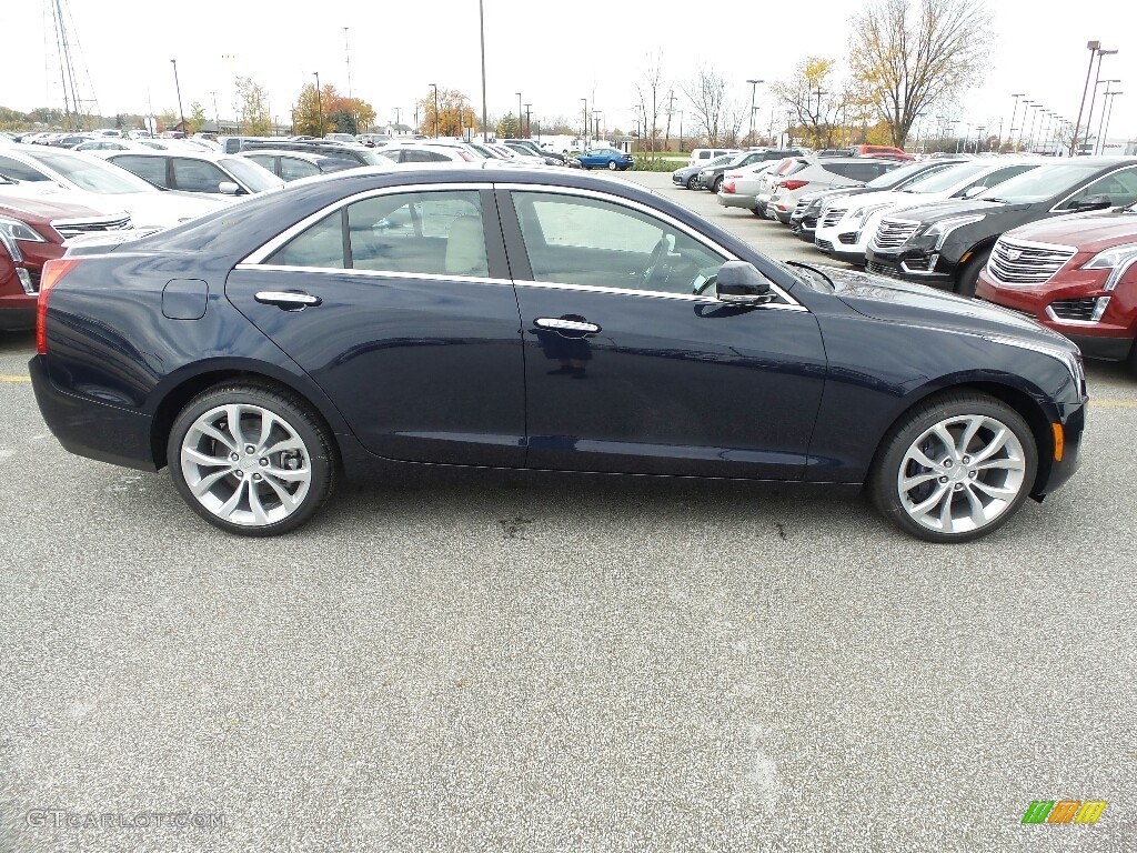 Dark Adriatic Blue Metallic 2018 Cadillac ATS Premium Luxury AWD Exterior Photo #123785256
