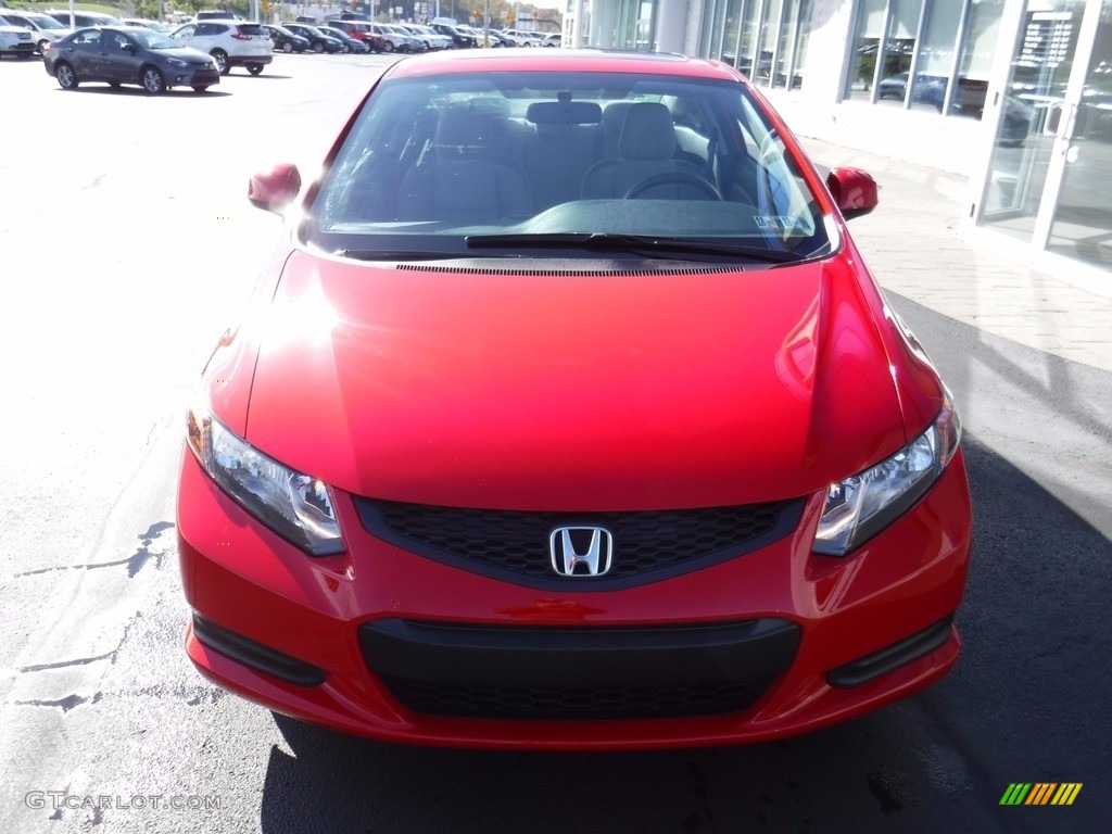 2012 Civic EX Coupe - Rallye Red / Gray photo #5