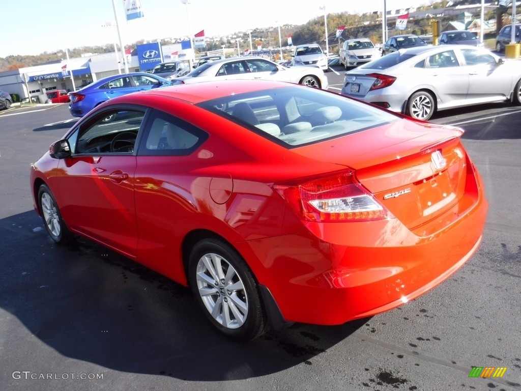 2012 Civic EX Coupe - Rallye Red / Gray photo #8