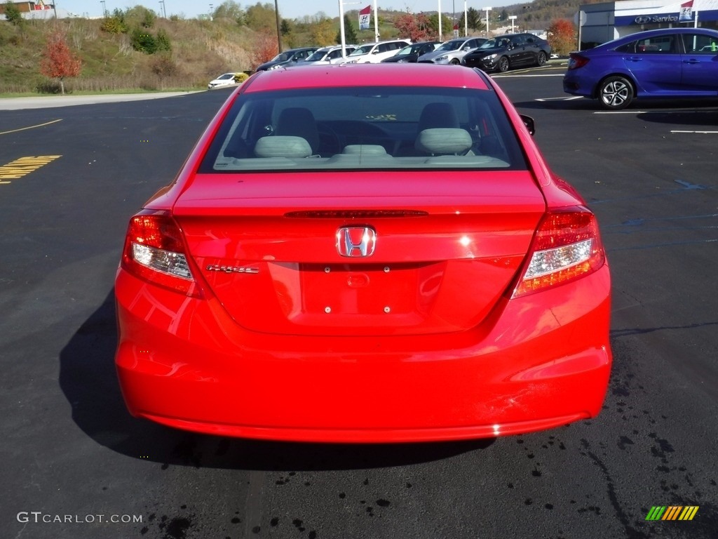 2012 Civic EX Coupe - Rallye Red / Gray photo #9