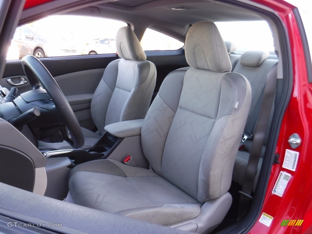 2012 Civic EX Coupe - Rallye Red / Gray photo #14
