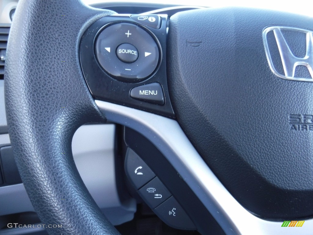 2012 Civic EX Coupe - Rallye Red / Gray photo #20