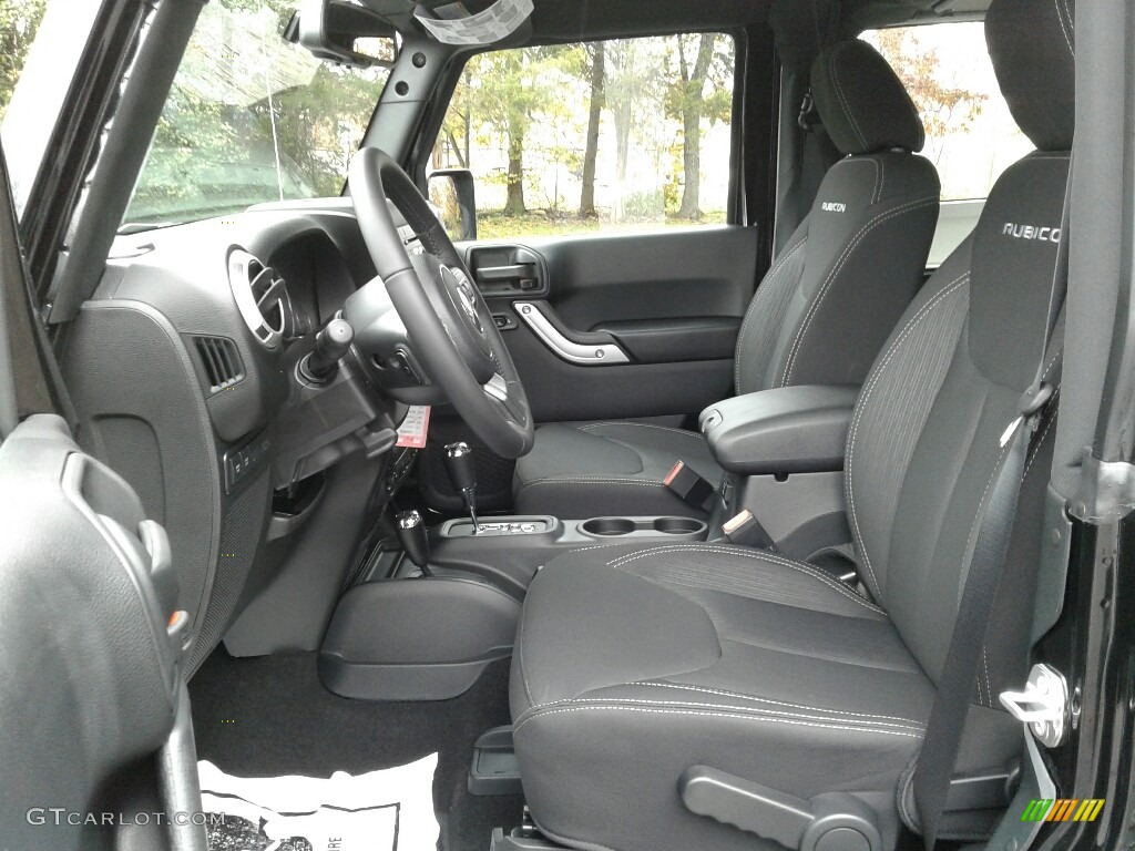 Black Interior 2018 Jeep Wrangler Rubicon 4x4 Photo #123786178