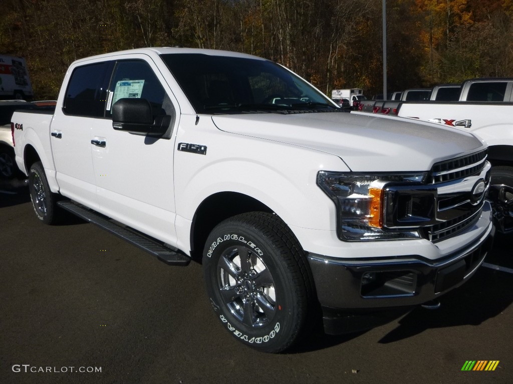 2018 F150 XLT SuperCrew 4x4 - Oxford White / Earth Gray photo #3