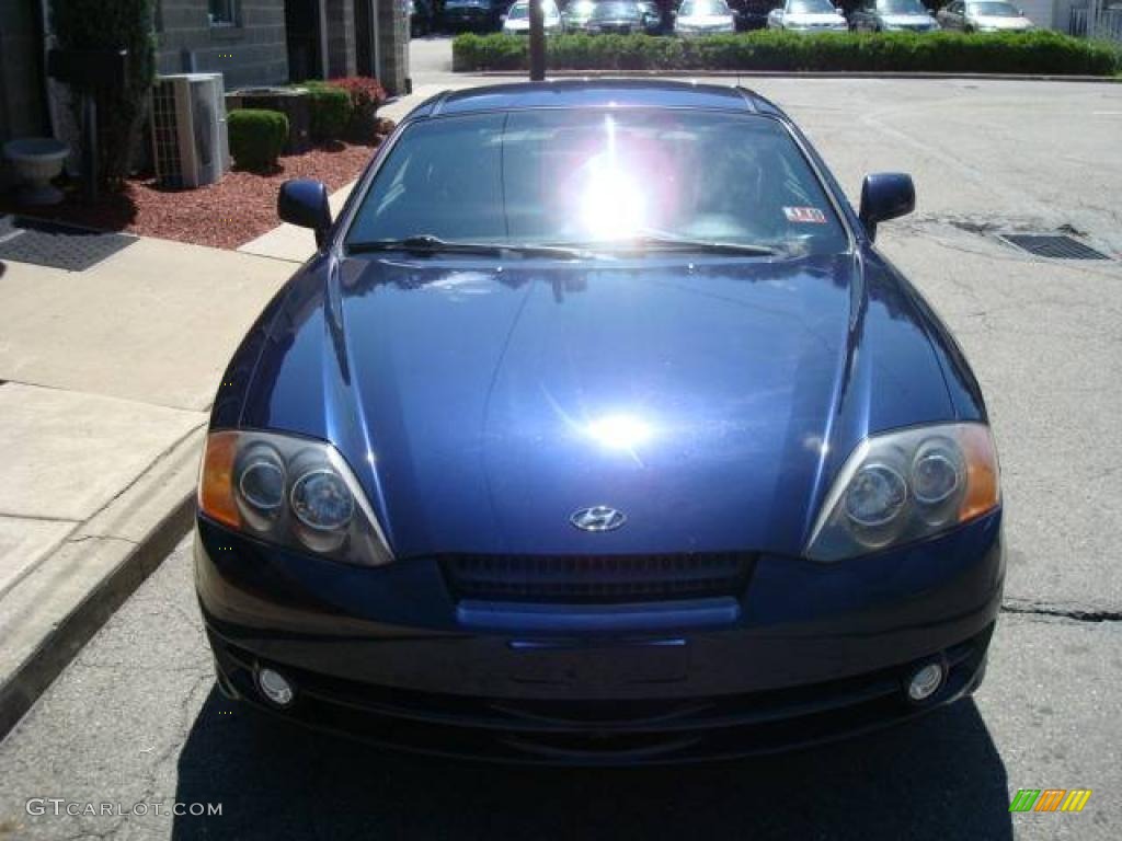 2004 Tiburon GT - Moonlit Blue / Black photo #6