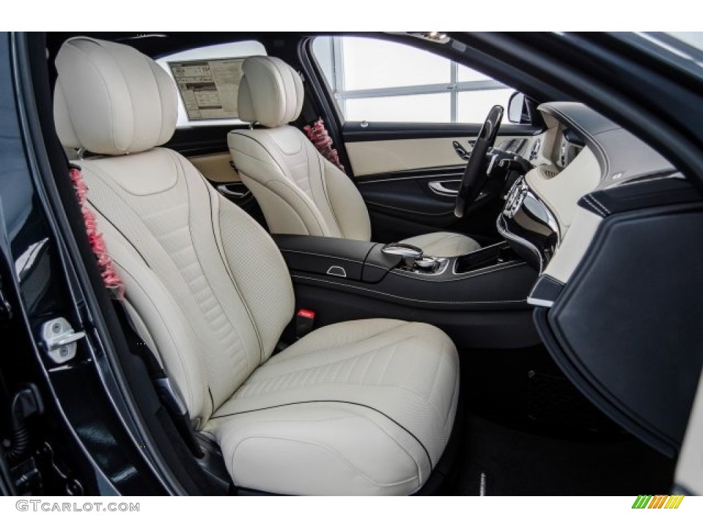 Porcelain/Black Interior 2018 Mercedes-Benz S 560 4Matic Sedan Photo #123790707