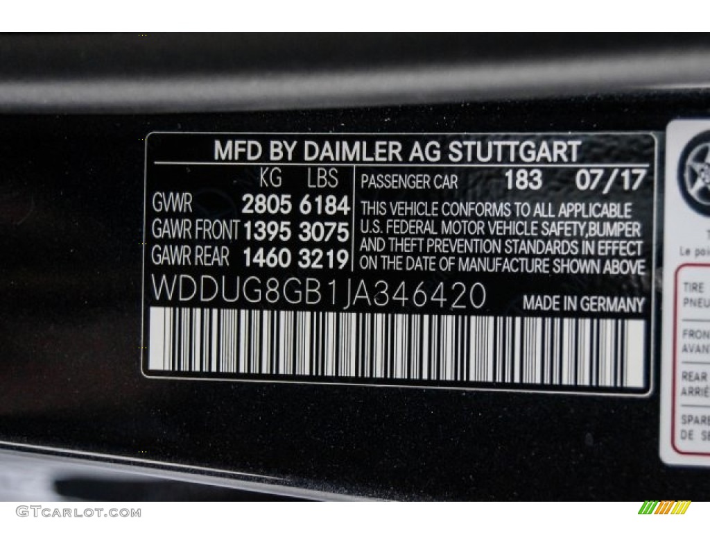 2018 S Color Code 183 for Magnetite Black Metallic Photo #123790923