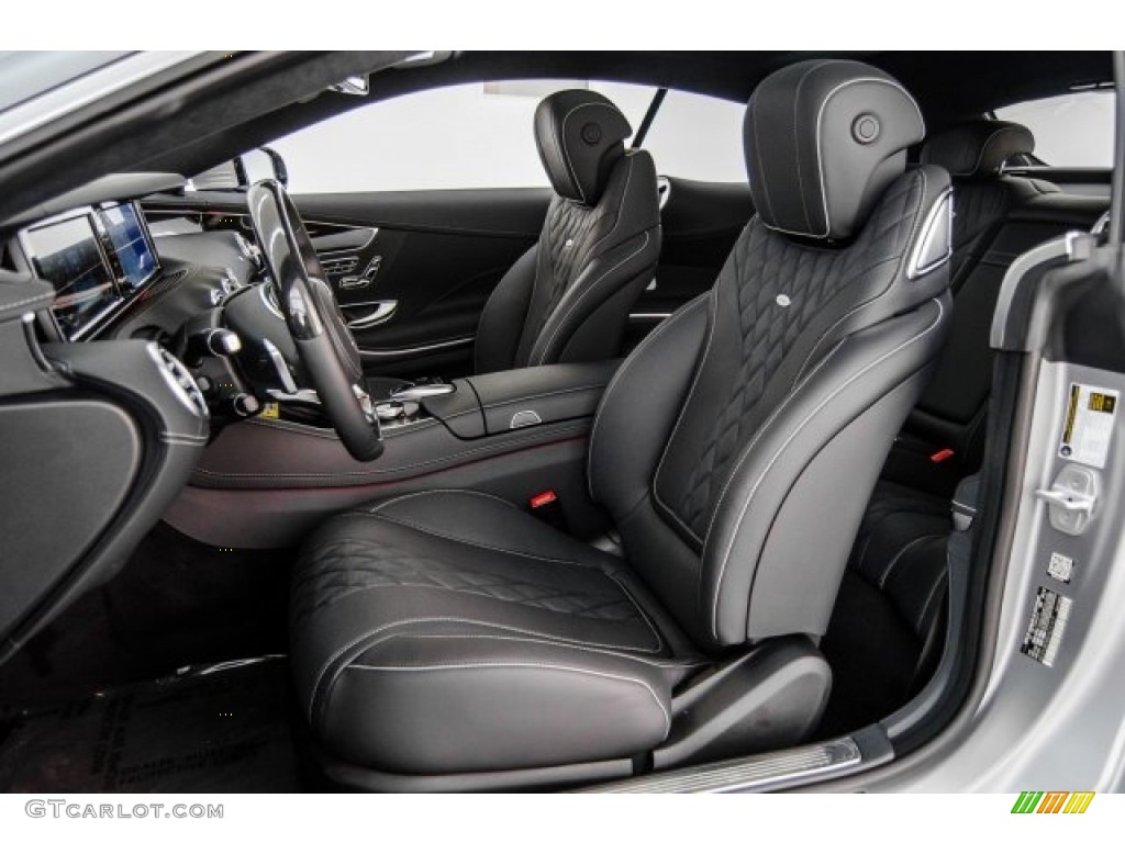 designo Black Interior 2017 Mercedes-Benz S 550 4Matic Coupe Photo #123791295