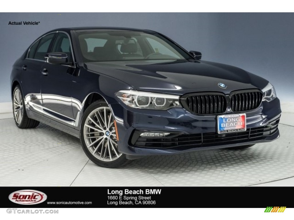 2018 5 Series 540i Sedan - Imperial Blue Metallic / Black photo #1