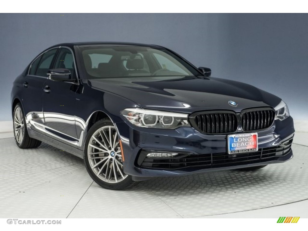 Imperial Blue Metallic 2018 BMW 5 Series 540i Sedan Exterior Photo #123793185
