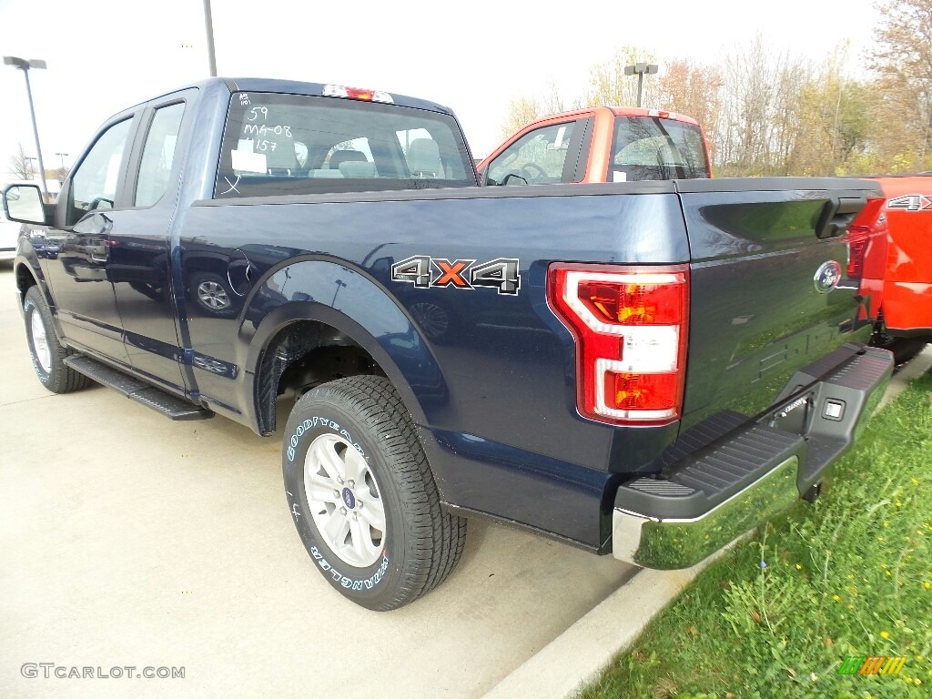 2018 F150 XL SuperCab 4x4 - Blue Jeans / Earth Gray photo #3