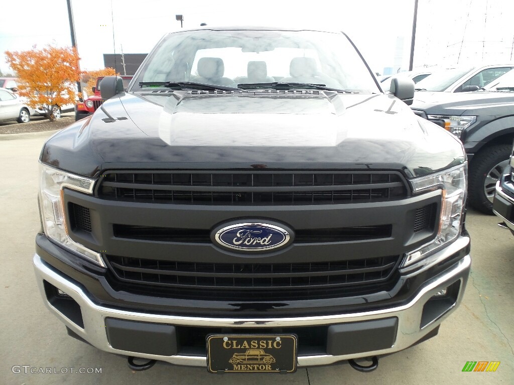 2018 F150 XL Regular Cab 4x4 - Shadow Black / Earth Gray photo #2