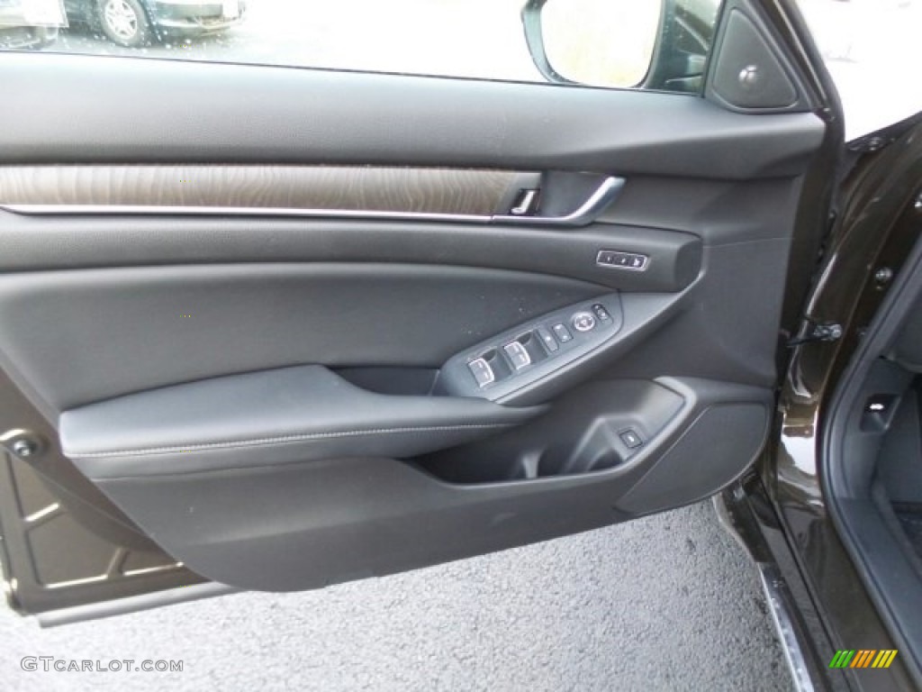 2018 Honda Accord EX-L Sedan Black Door Panel Photo #123795435