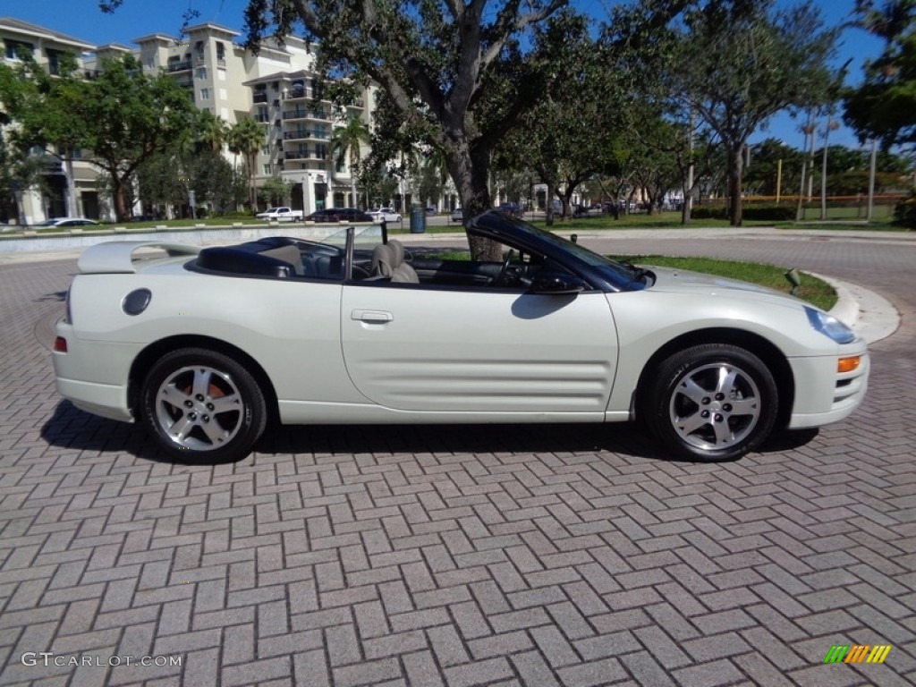 2003 Eclipse Spyder GS - Dover White Pearl / Sand Blast photo #3