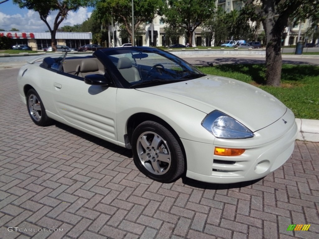 2003 Eclipse Spyder GS - Dover White Pearl / Sand Blast photo #5