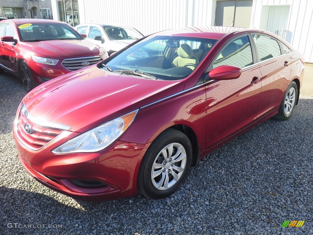2013 Sonata GLS - Venetian Red Pearl / Camel photo #3