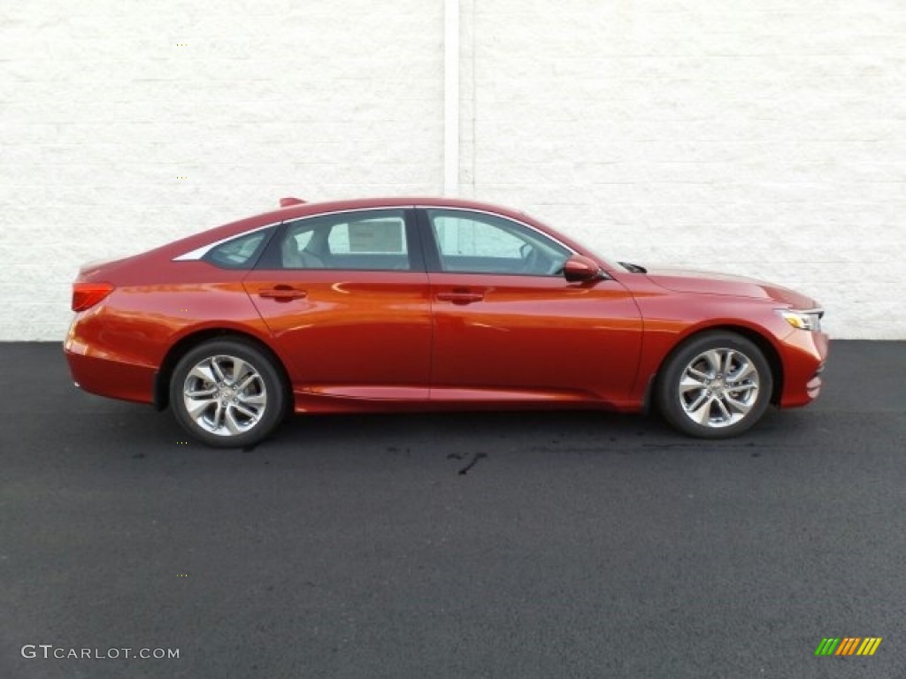 2018 Accord LX Sedan - Radiant Red Metallic / Ivory photo #2