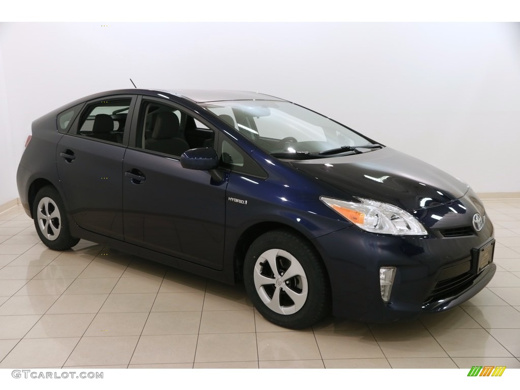 2015 Prius Two Hybrid - Nautical Blue Metallic / Dark Gray photo #1