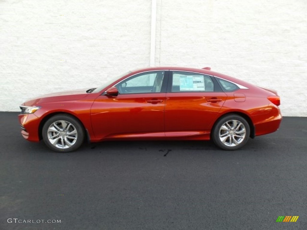 2018 Accord LX Sedan - Radiant Red Metallic / Ivory photo #6