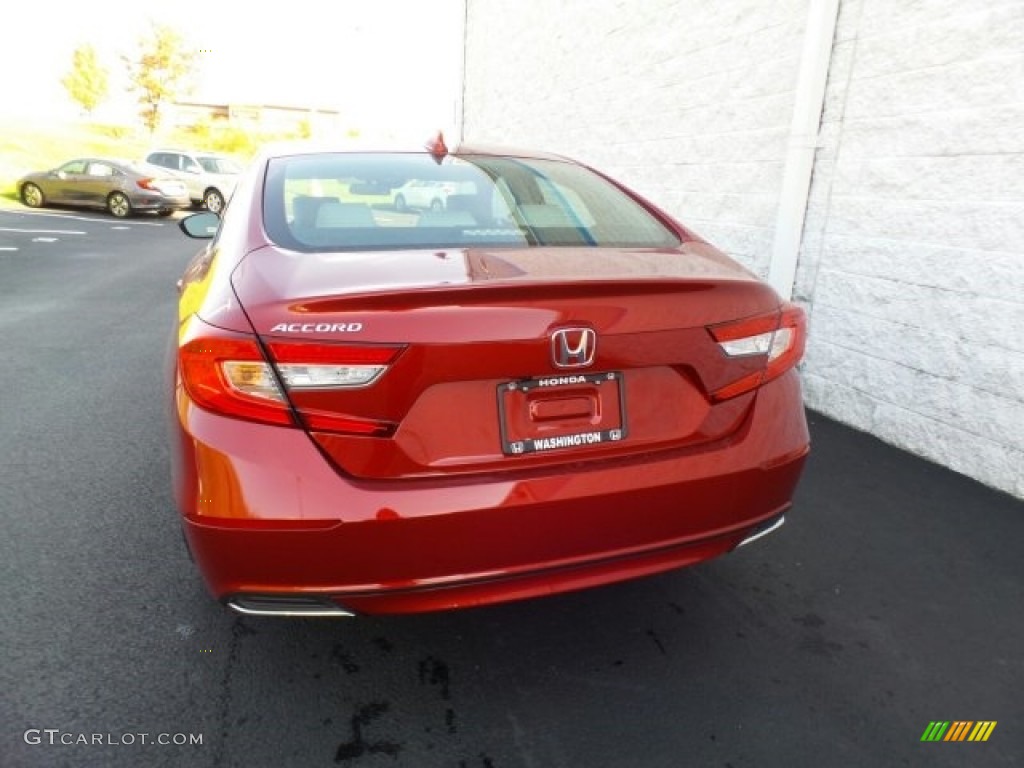 2018 Accord LX Sedan - Radiant Red Metallic / Ivory photo #7