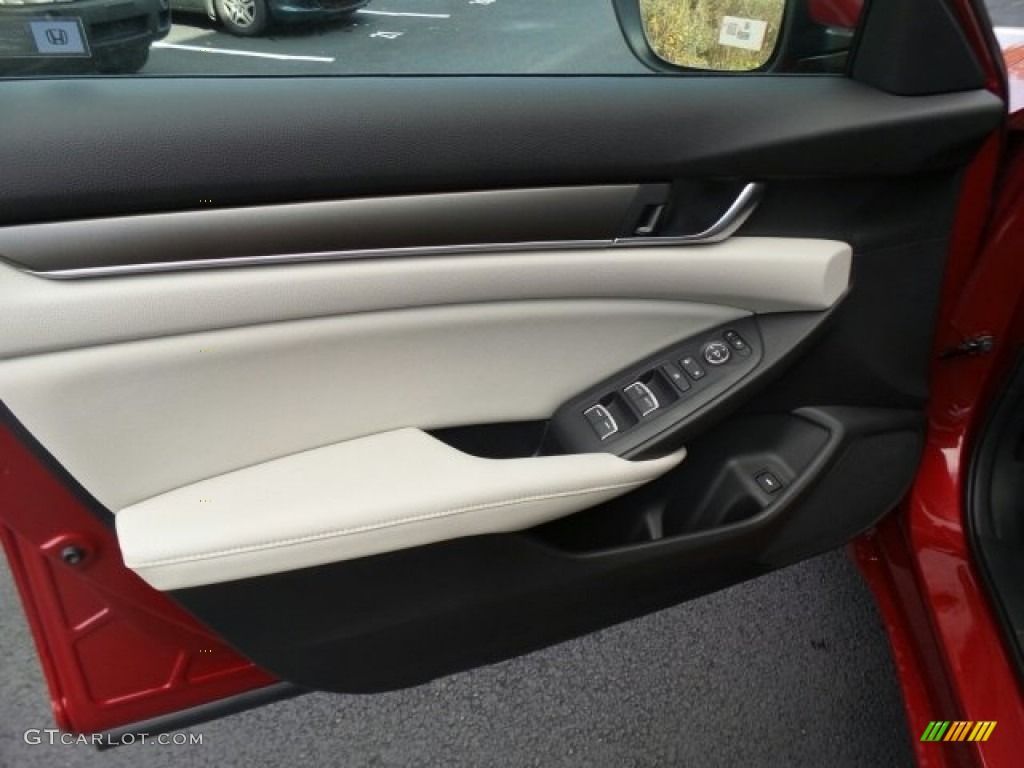 2018 Accord LX Sedan - Radiant Red Metallic / Ivory photo #13