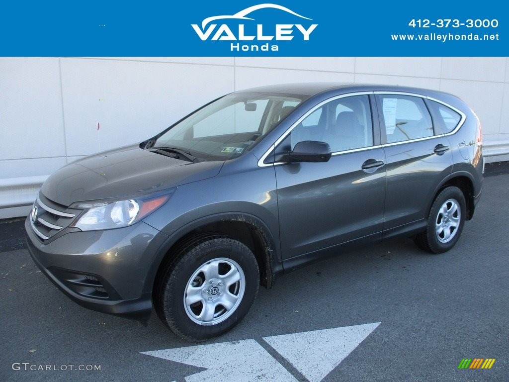 2014 CR-V LX AWD - Polished Metal Metallic / Gray photo #1