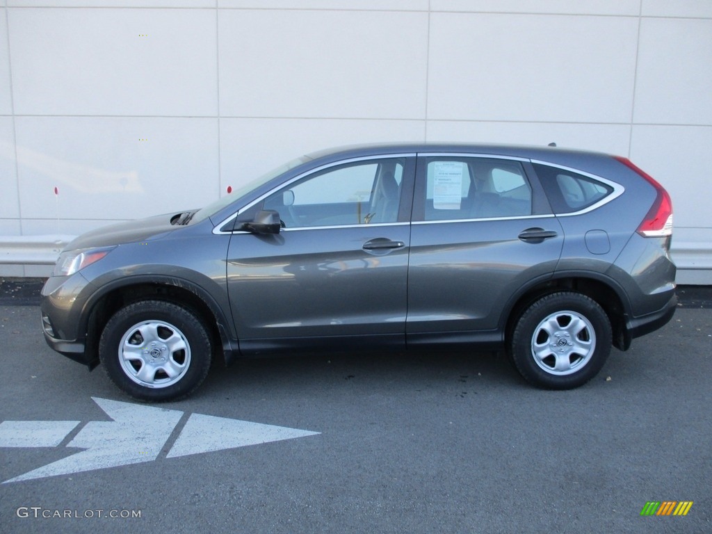 2014 CR-V LX AWD - Polished Metal Metallic / Gray photo #2