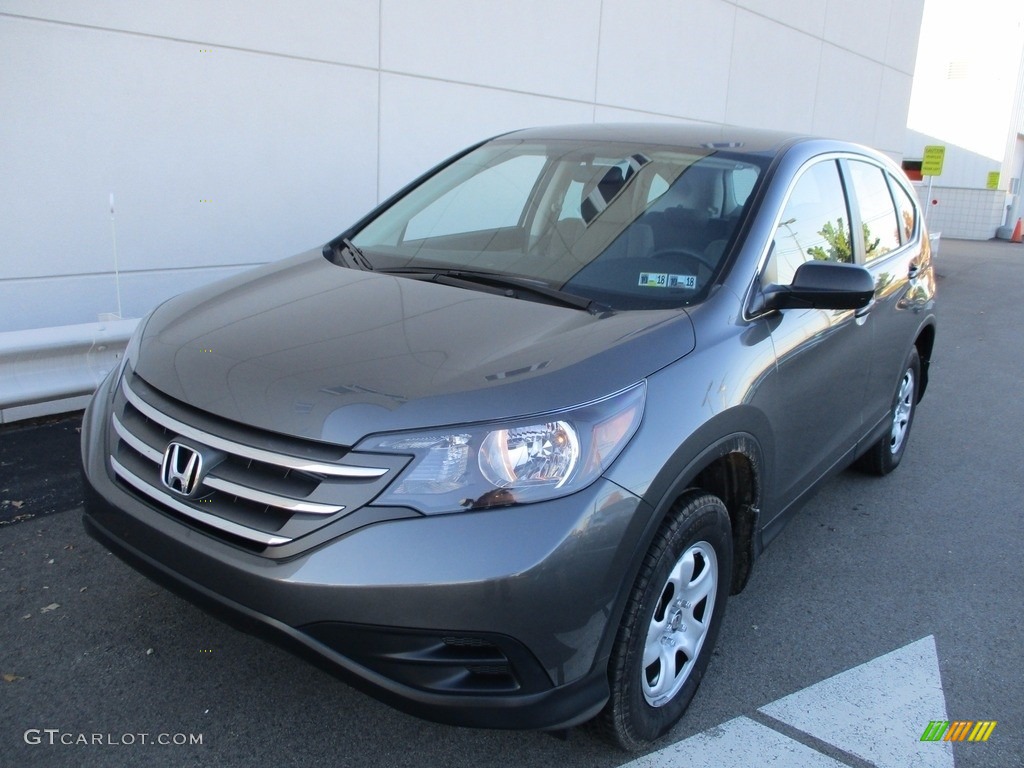 2014 CR-V LX AWD - Polished Metal Metallic / Gray photo #9