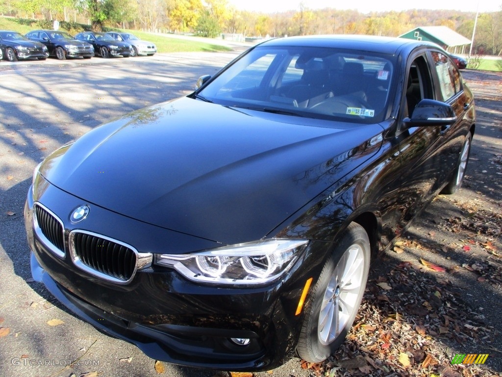 2018 3 Series 320i xDrive Sedan - Jet Black / Black photo #9