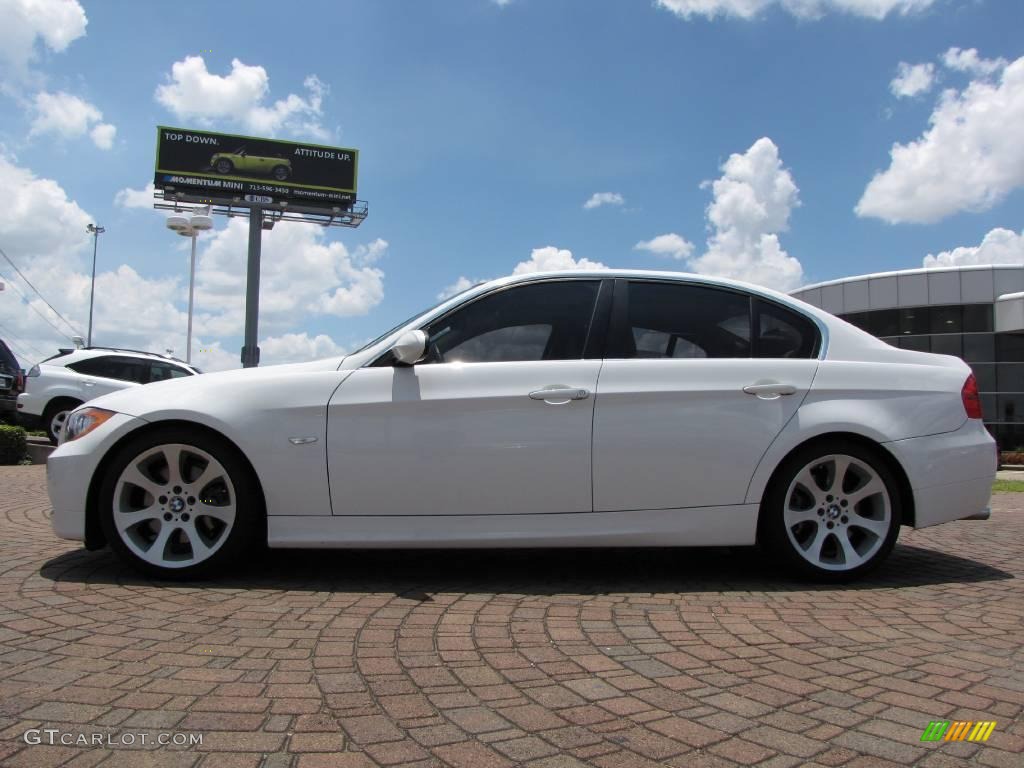 2006 3 Series 330i Sedan - Alpine White / Beige photo #2