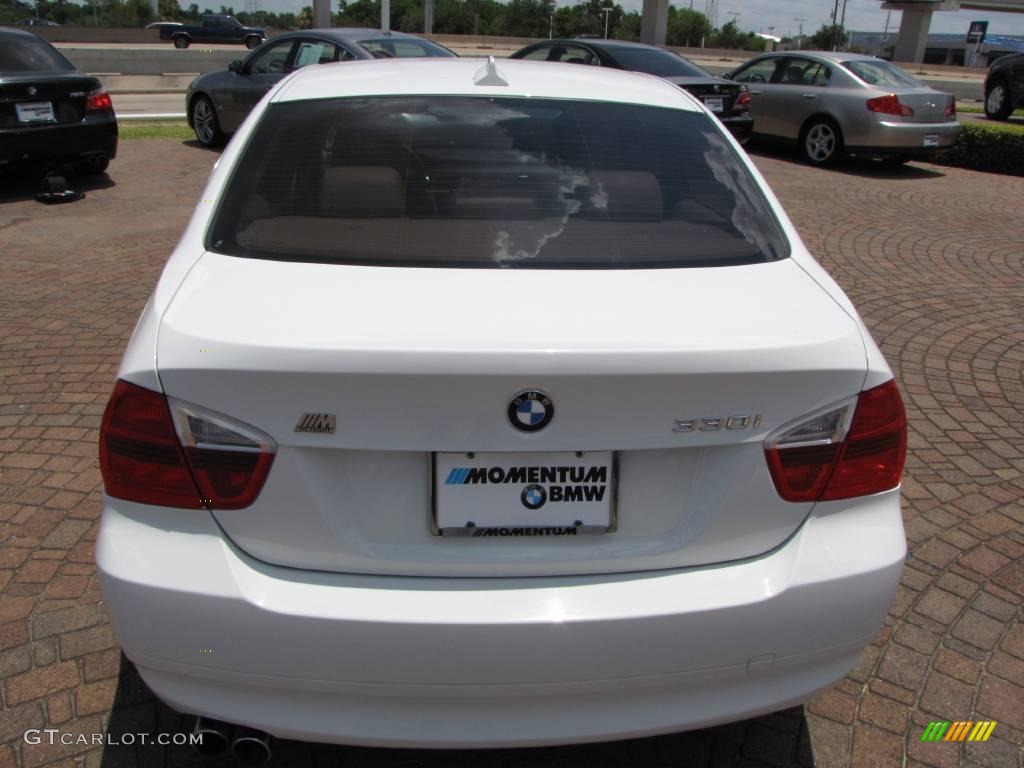 2006 3 Series 330i Sedan - Alpine White / Beige photo #12