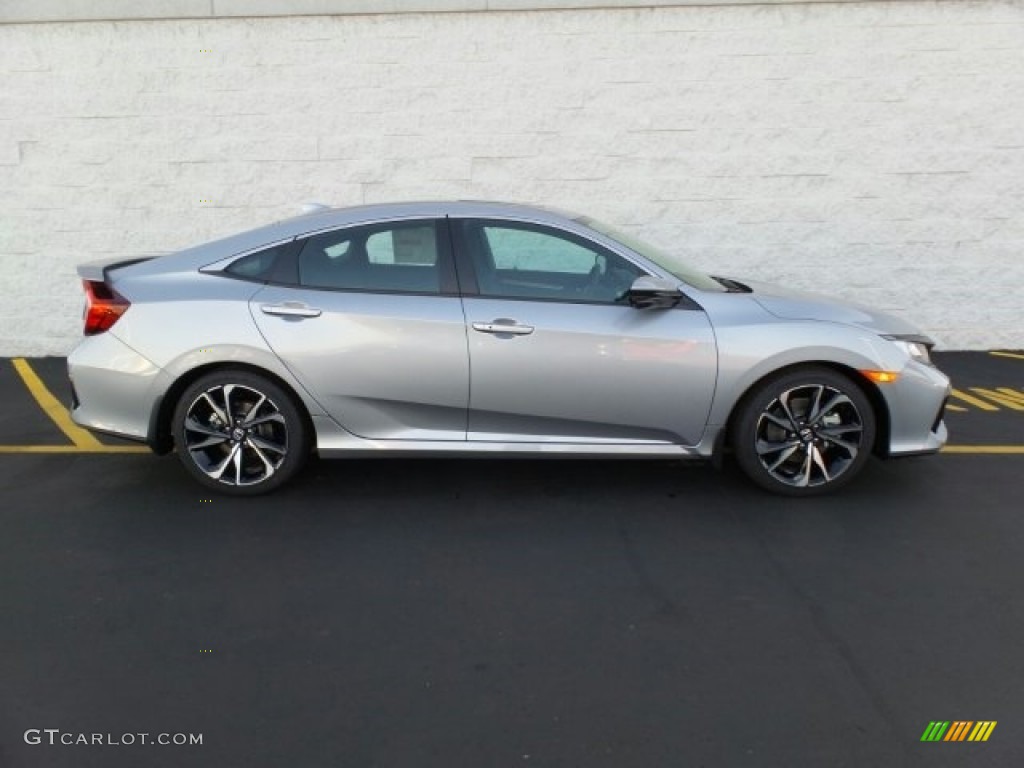 Lunar Silver Metallic 2018 Honda Civic Si Sedan Exterior Photo #123799135