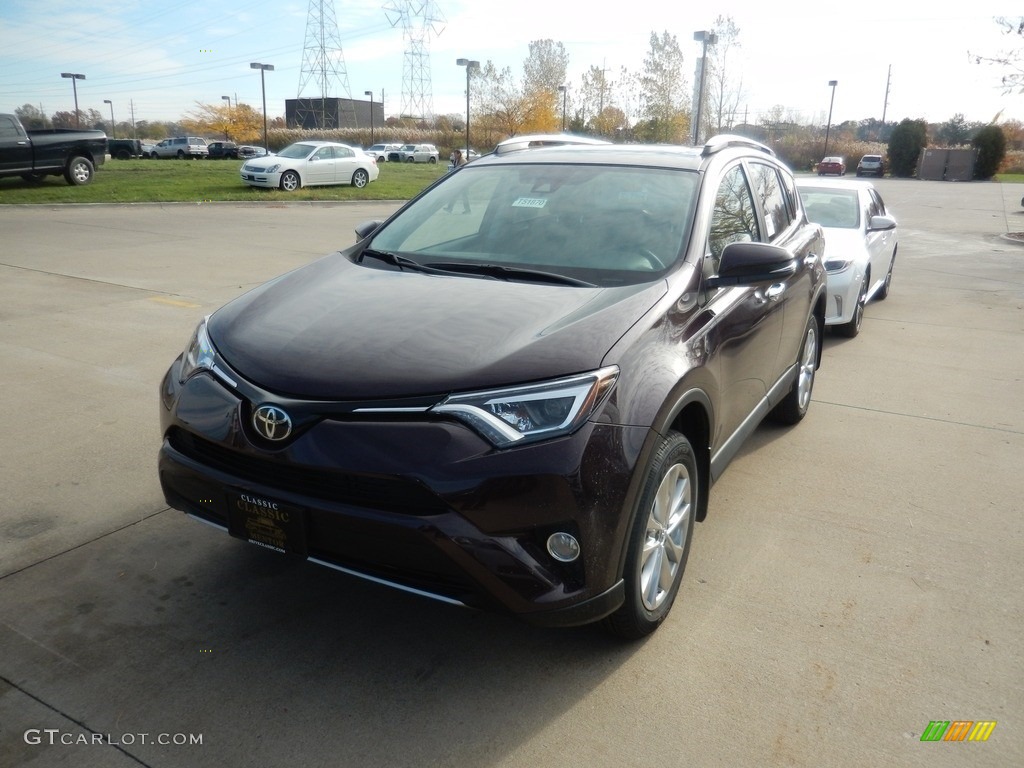 2018 RAV4 Limited AWD - Black Current Metallic / Nutmeg photo #1