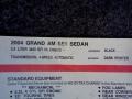 2004 Black Pontiac Grand Am SE Sedan  photo #62