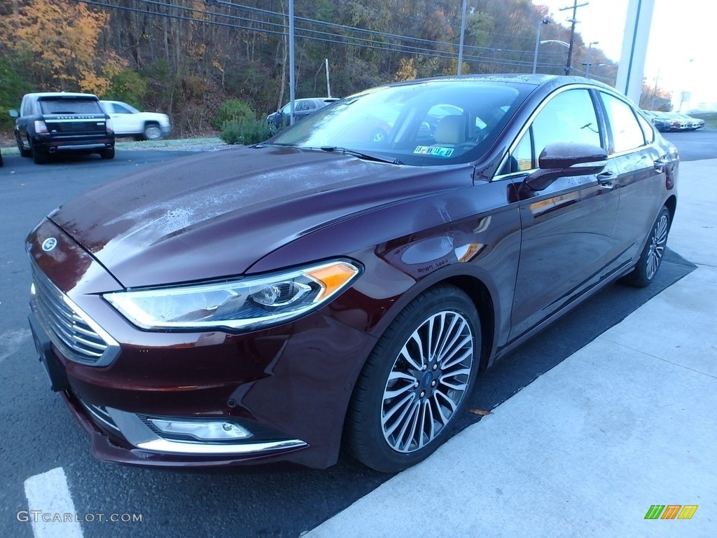 2017 Fusion Titanium AWD - Ruby Red / Medium Soft Ceramic photo #6