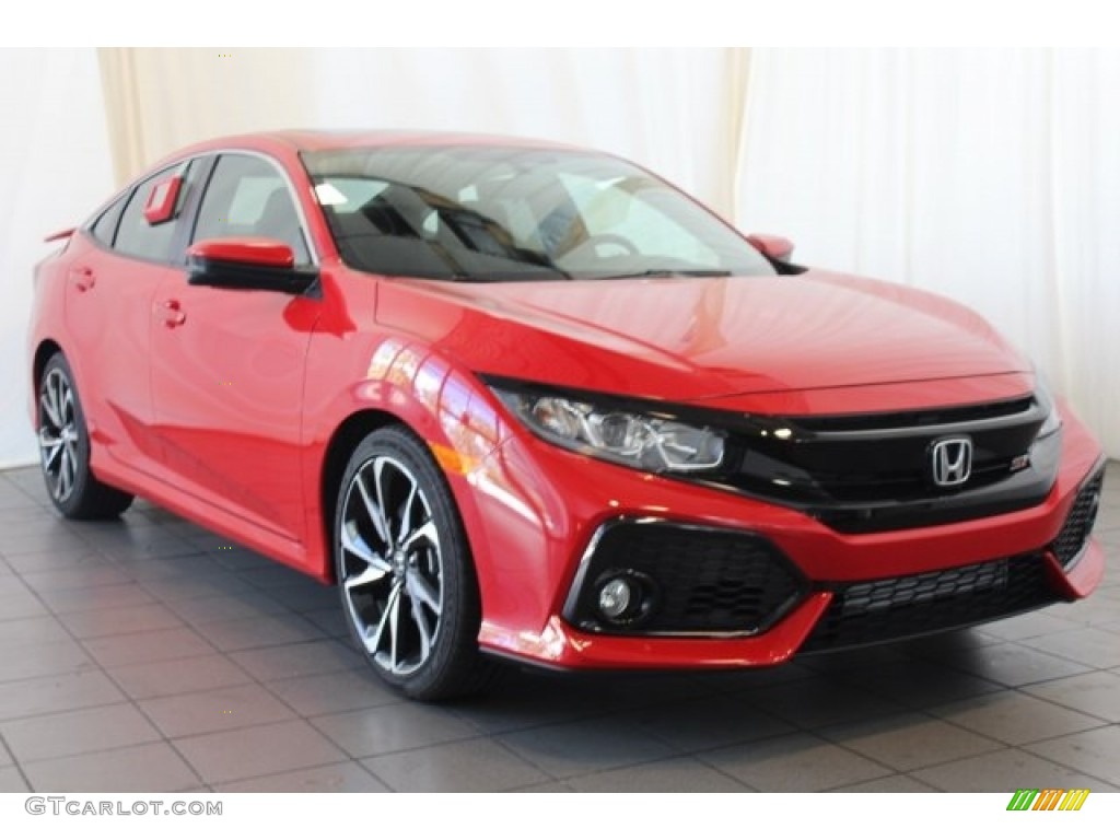Rallye Red 2018 Honda Civic Si Sedan Exterior Photo #123805998