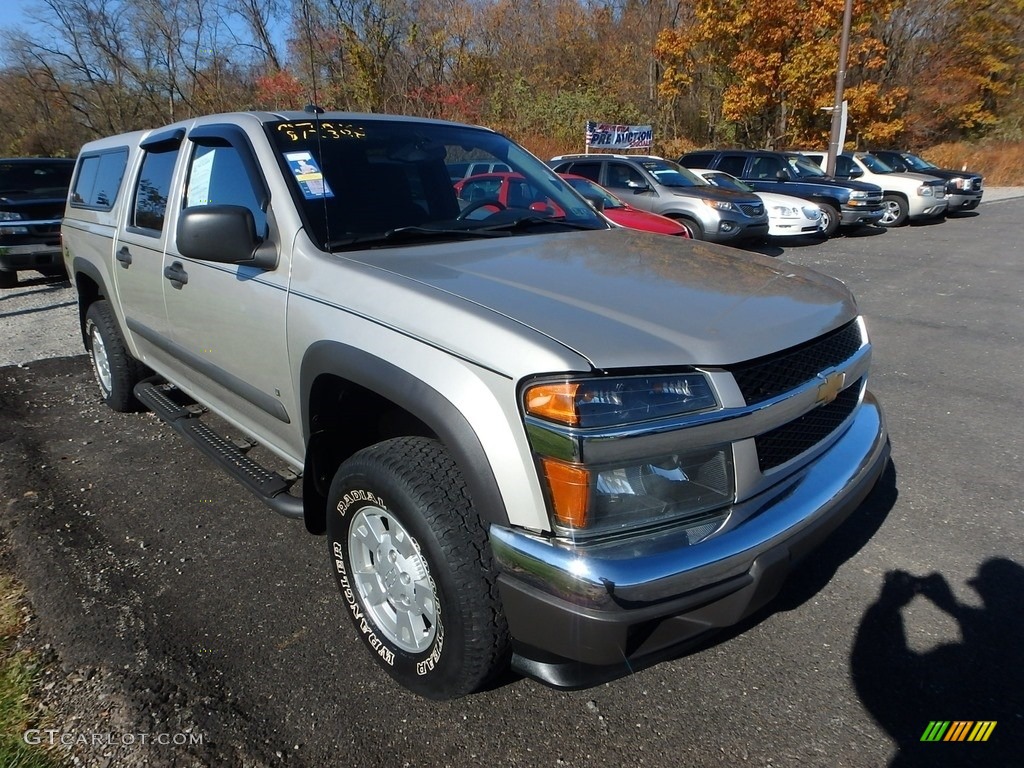 2008 Colorado LT Crew Cab 4x4 - Silver Birch Metallic / Ebony photo #5