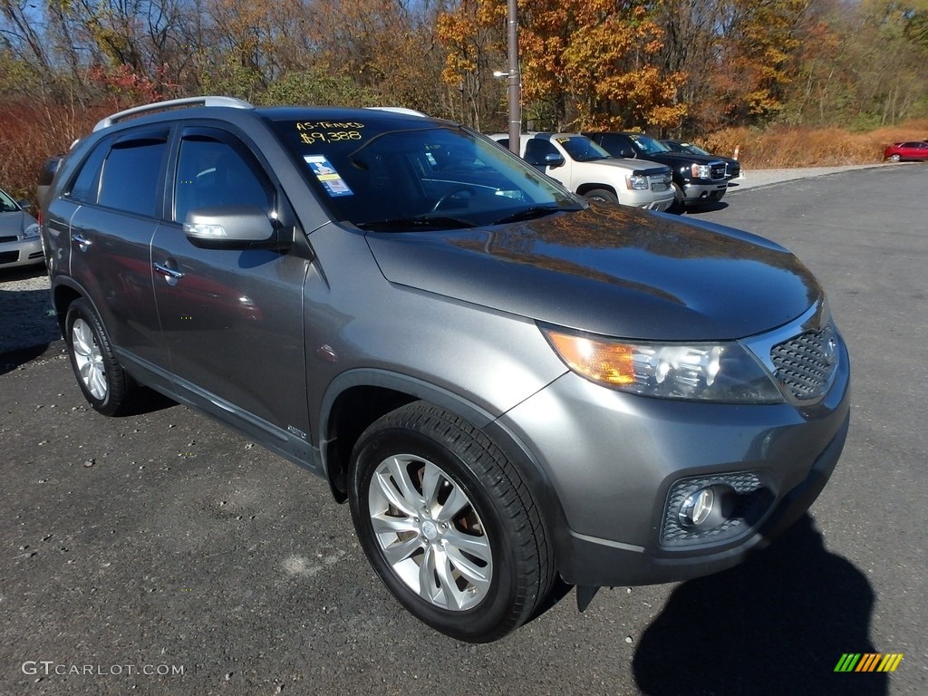 2011 Sorento EX AWD - Titanium Silver / Black photo #5