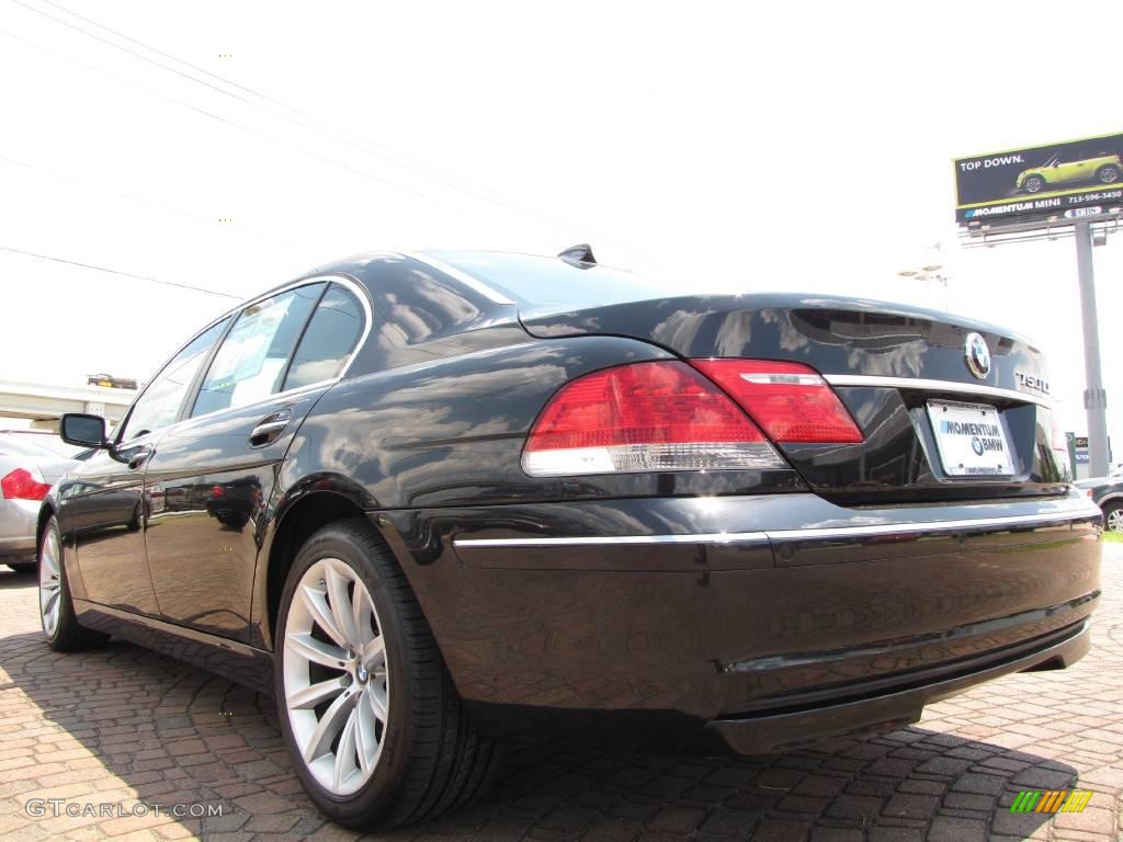 2007 7 Series 750Li Sedan - Black Sapphire Metallic / Cream Beige photo #3