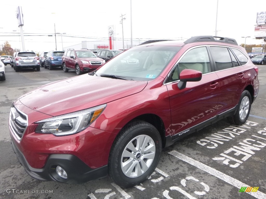 Crimson Red Pearl 2018 Subaru Outback 2.5i Premium Exterior Photo #123807915