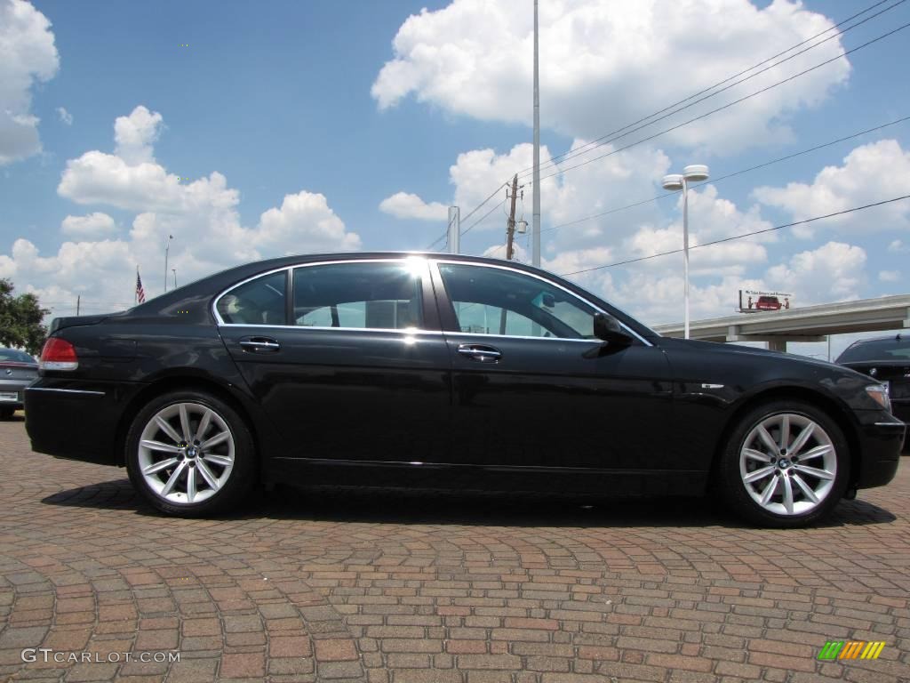 2007 7 Series 750Li Sedan - Black Sapphire Metallic / Cream Beige photo #6