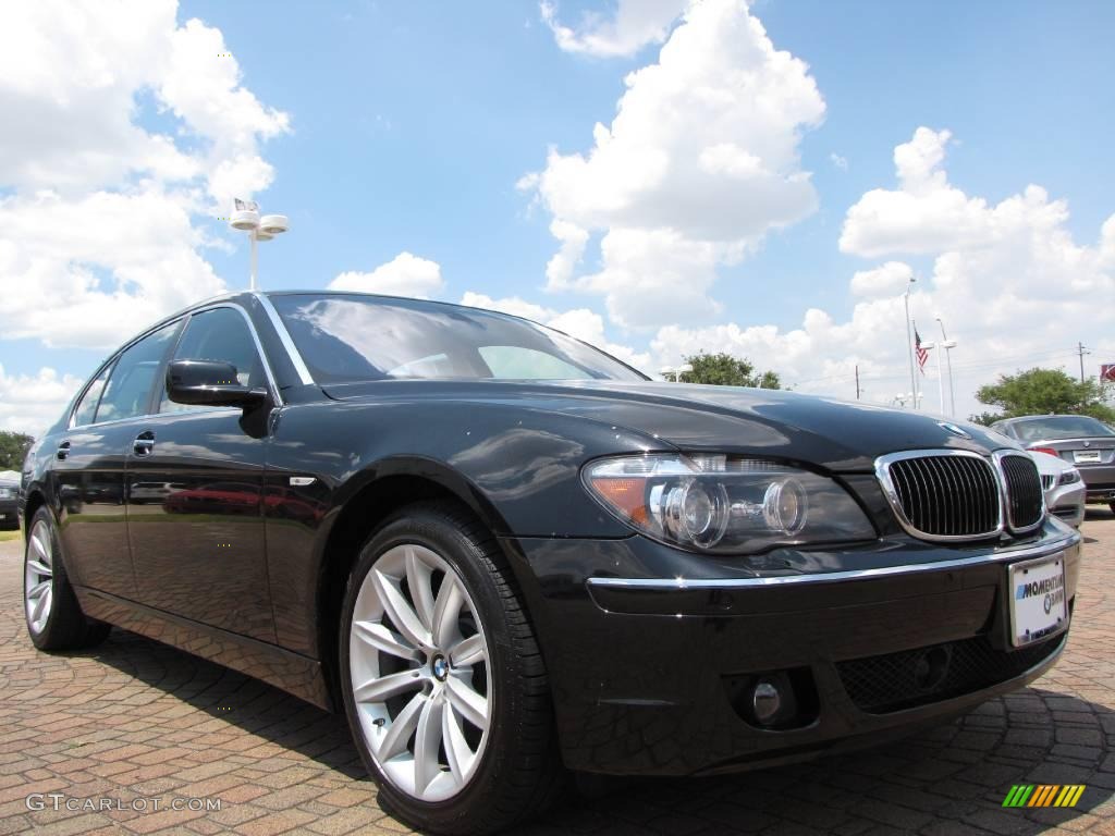 2007 7 Series 750Li Sedan - Black Sapphire Metallic / Cream Beige photo #7