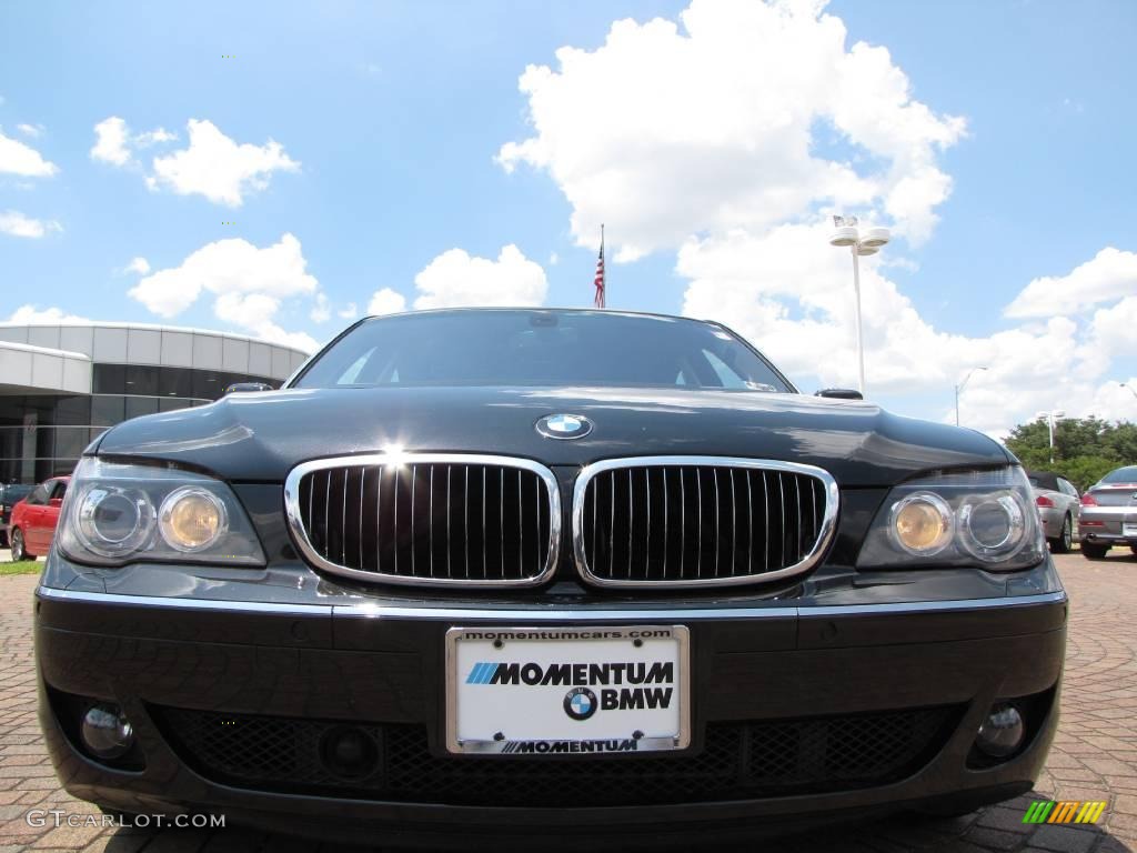 2007 7 Series 750Li Sedan - Black Sapphire Metallic / Cream Beige photo #8