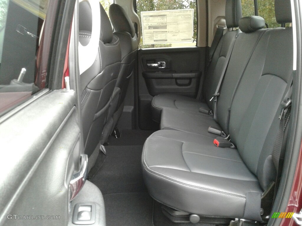 Black Interior 2018 Ram 1500 Laramie Quad Cab 4x4 Photo #123808206