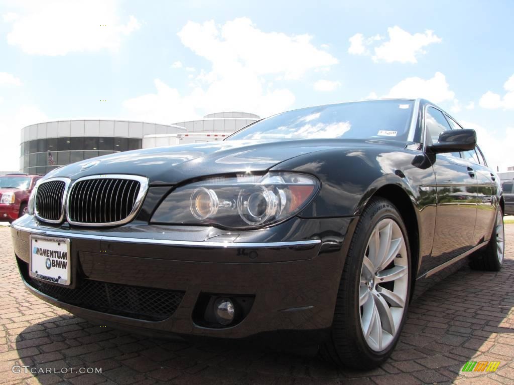 2007 7 Series 750Li Sedan - Black Sapphire Metallic / Cream Beige photo #9